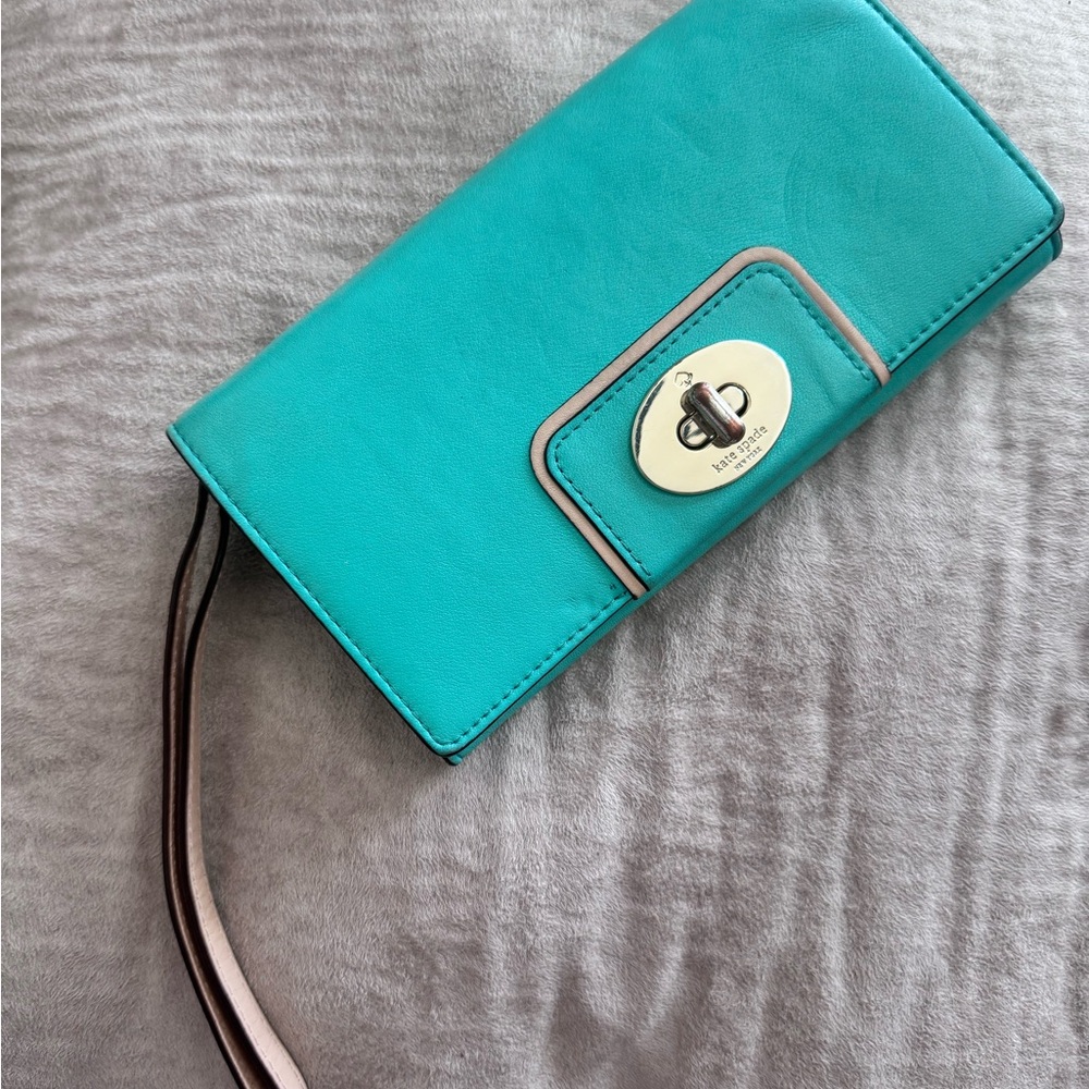 Kate Spade Turquoise Leather Wallet
